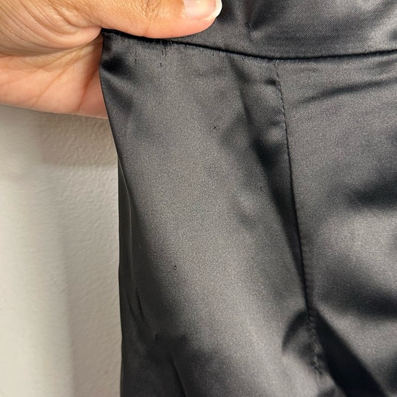 Princess Polly Satin Black LUCA STRAPLESS MINI DRESS Women’s Sz 4 - Picture 10 of 10